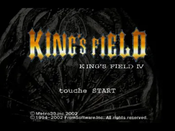 King's Field - The Ancient City screen shot title